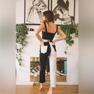 Revice Black and White Jeans